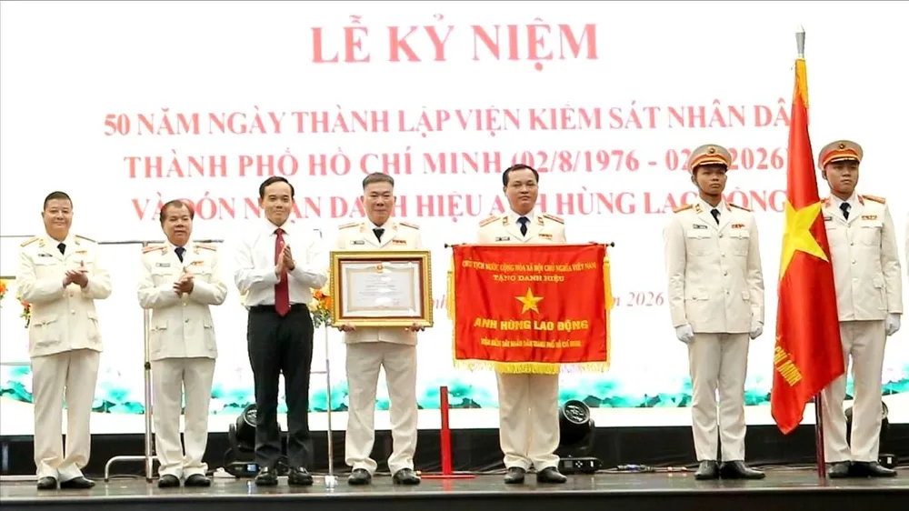 Viện Kiểm sát nhân dân TPHCM kỷ niệm 50 năm thành lập, đón nhận danh hiệu Anh hùng Lao động 