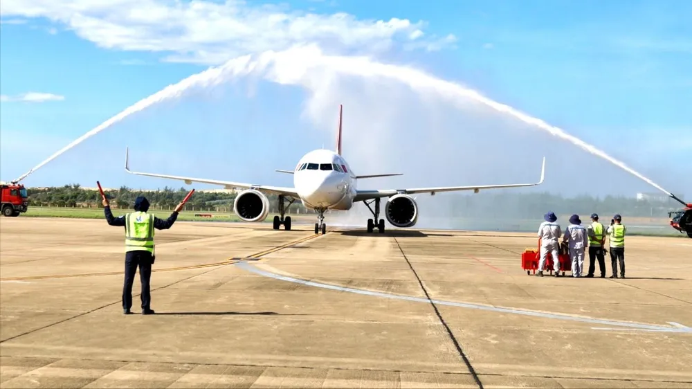 Quảng Trị đón chuyến bay đầu tiên từ Cam Ranh