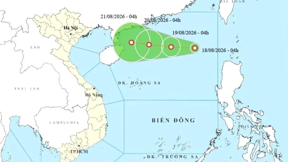 Áp thấp nhiệt đới mạnh cấp 6 trên Biển Đông, Bắc bộ mưa lớn