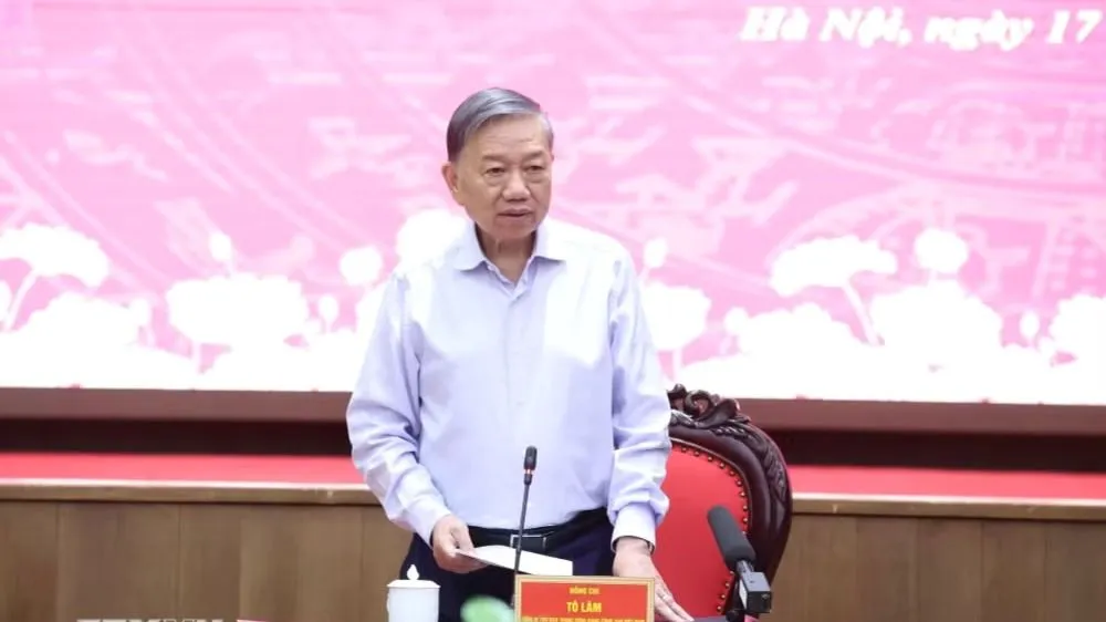 Tổng Bí thư, Chủ tịch nước Tô Lâm phát biểu. Ảnh: TTXVN