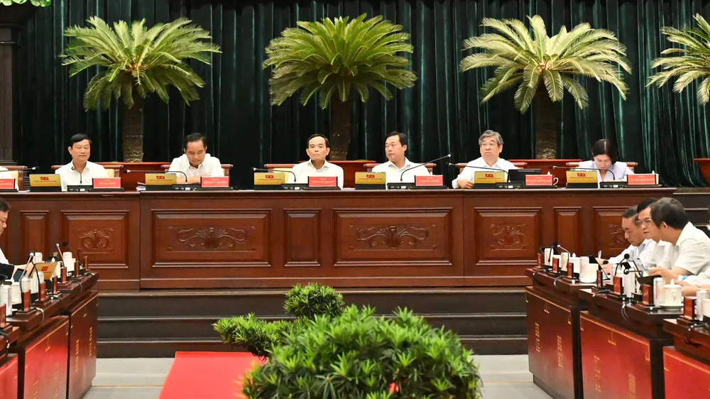 Hội nghị lần thứ 7 Ban Chấp hành Đảng bộ TPHCM, nhiệm kỳ 2025-2030. Ảnh: VIỆT DŨNG