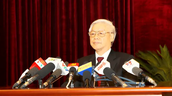 Tổng Bí thư Nguyễn Phú Trọng phát biểu bế mạc Hội nghị