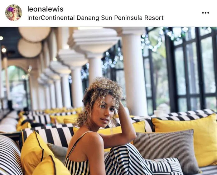 Ca sĩ Leona Lewis cùng bạn trai đón năm mới tại InterContinental Danang Sun Peninsula Resort