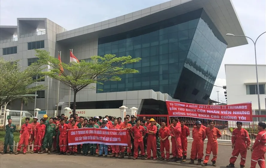 Công nhân bị nợ lương đòi quyền lợi chính đáng. Ảnh: Nguồn LĐO