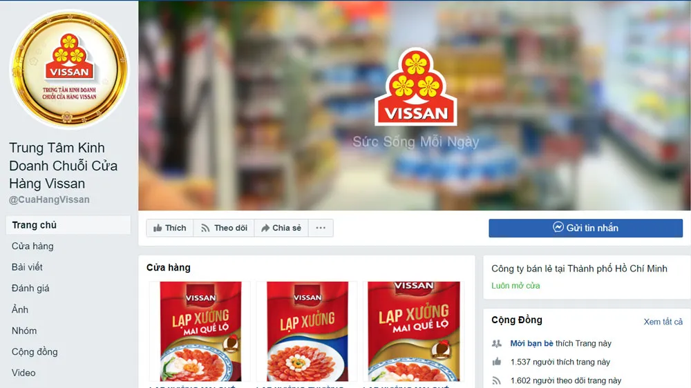 VISSAN ra mắt dịch vụ đặt hàng và giao tận nhà