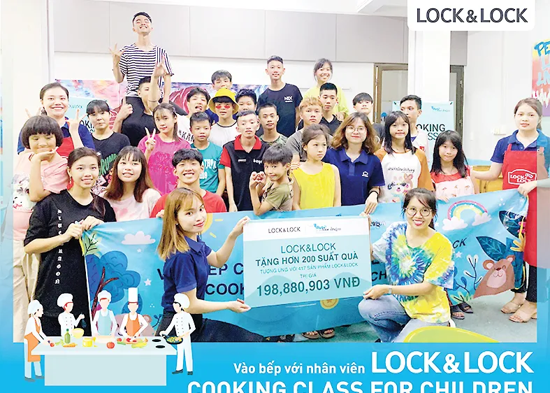 LOCK&LOCK tổ chức lớp dạy nấu ăn cho trẻ có hoàn cảnh đặc biệt