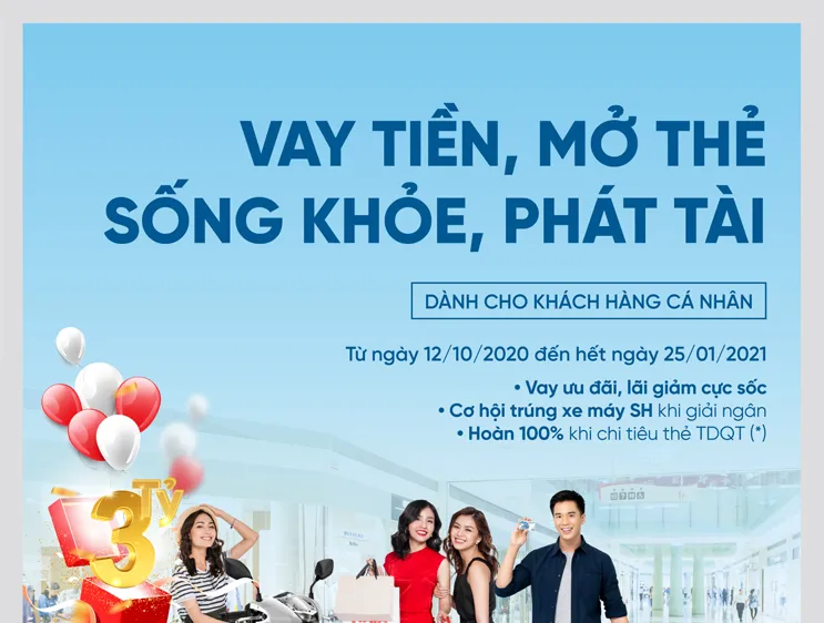 Vay tiền, Mở thẻ trúng xe SH 150i cùng VietinBank