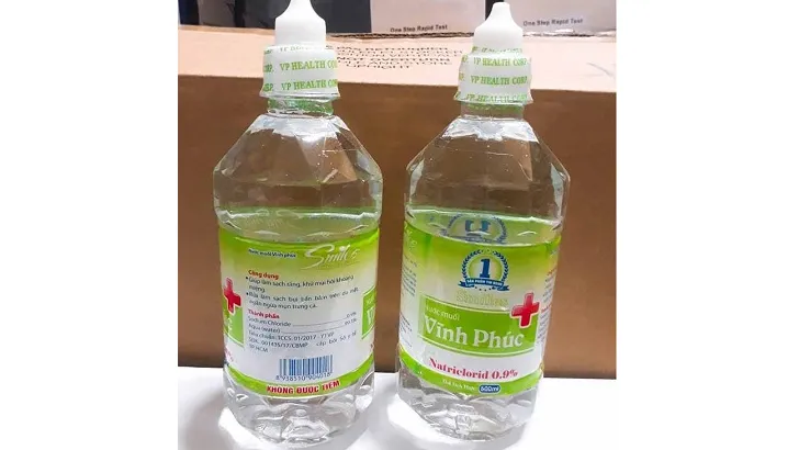 Đình chỉ lưu hành, thu hồi sản phẩm Nước muối Vĩnh Phúc Smiles