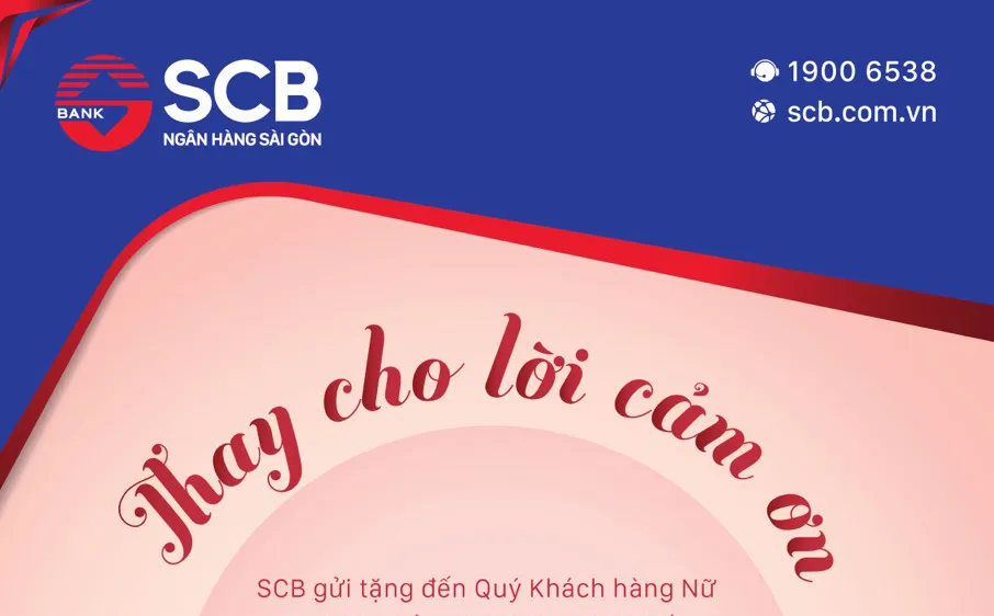 SCB tri ân khách hàng nữ nhân dịp 8-3