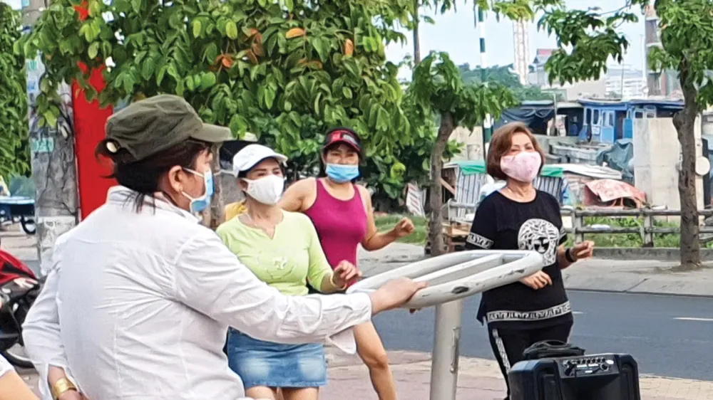 Phát loa tập thể dục gây ồn ào