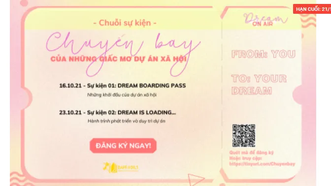 Chuyến bay của những giấc mơ dự án xã hội