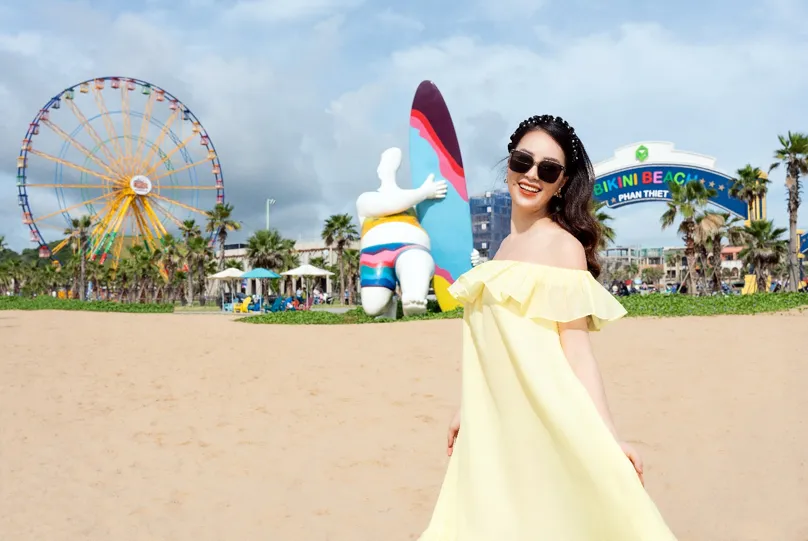Thụy Vân tận hưởng trải nghiệm cao cấp tại Siêu thành phố biển Phan Thiết