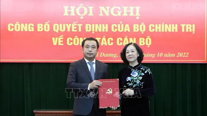 Đồng chí Trần Đức Thắng làm Bí thư Tỉnh ủy Hải Dương
