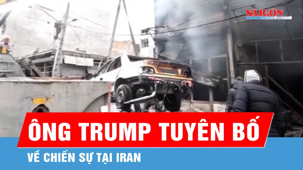 Tổng thống Mỹ tuyên bố về chiến sự tại Iran