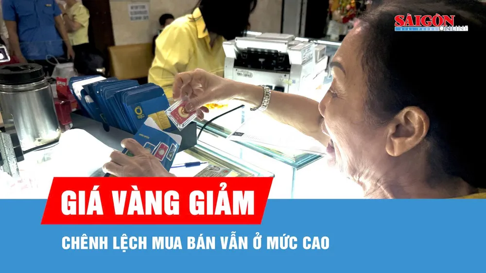 Giá vàng trong nước đồng loạt giảm 