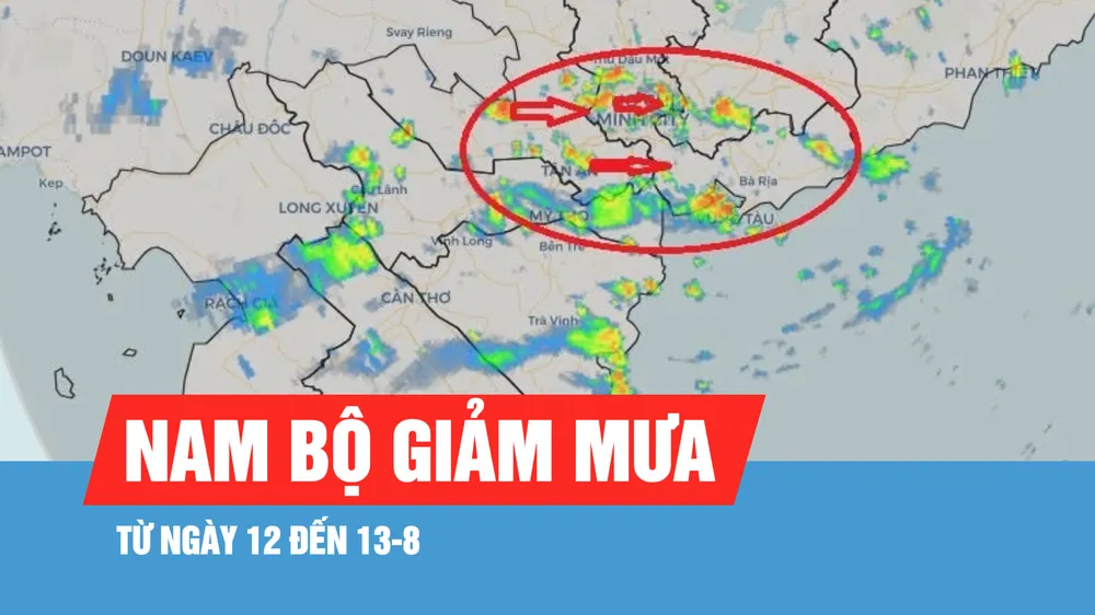 Podcast bản tin tối 11-8: Từ ngày 12-8, mưa tại Nam bộ giảm dần