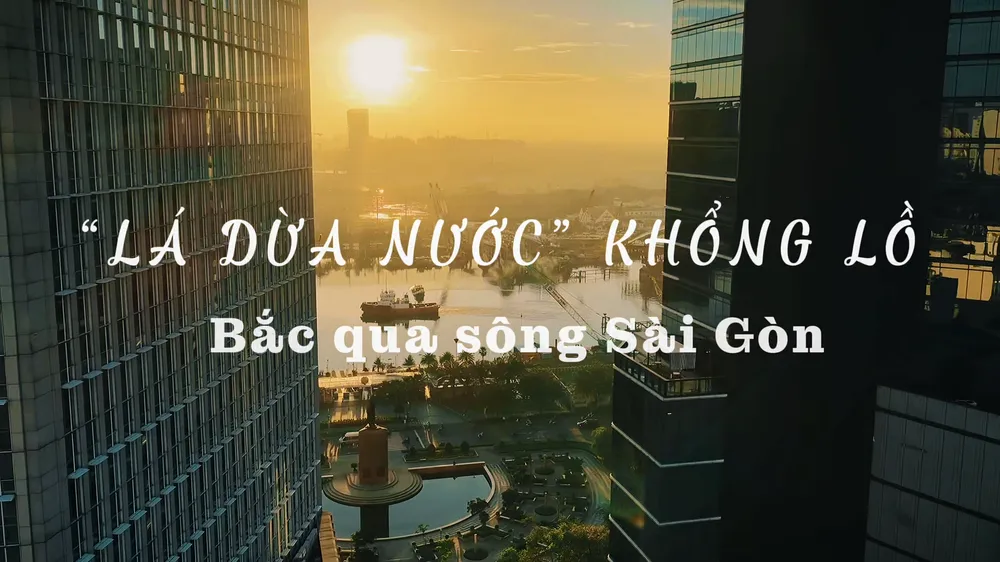 Hợp long cầu đi bộ đầu tiên bắc qua sông Sài Gòn