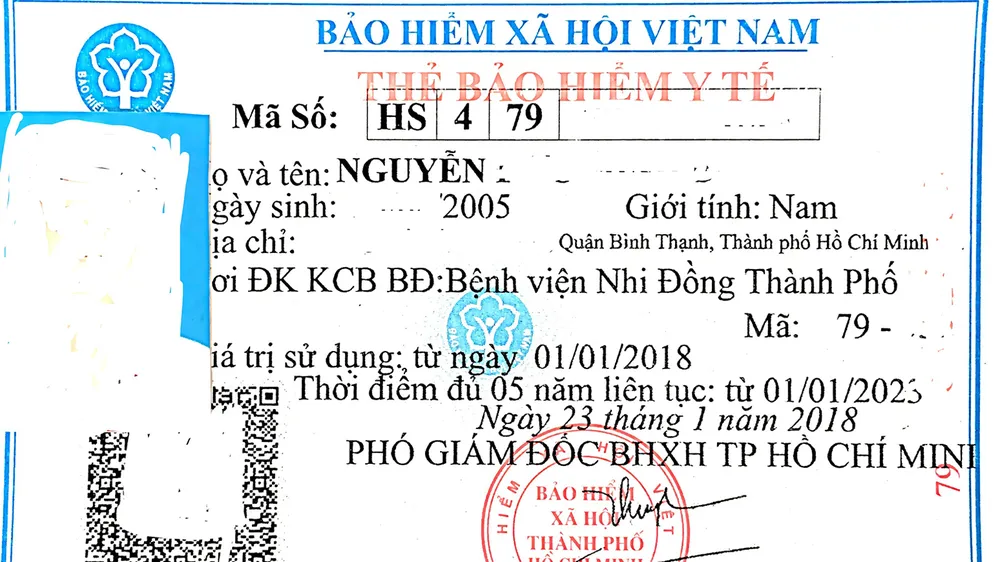 Thẻ BHYT không ghi đúng thời điểm đủ 5 năm liên tục