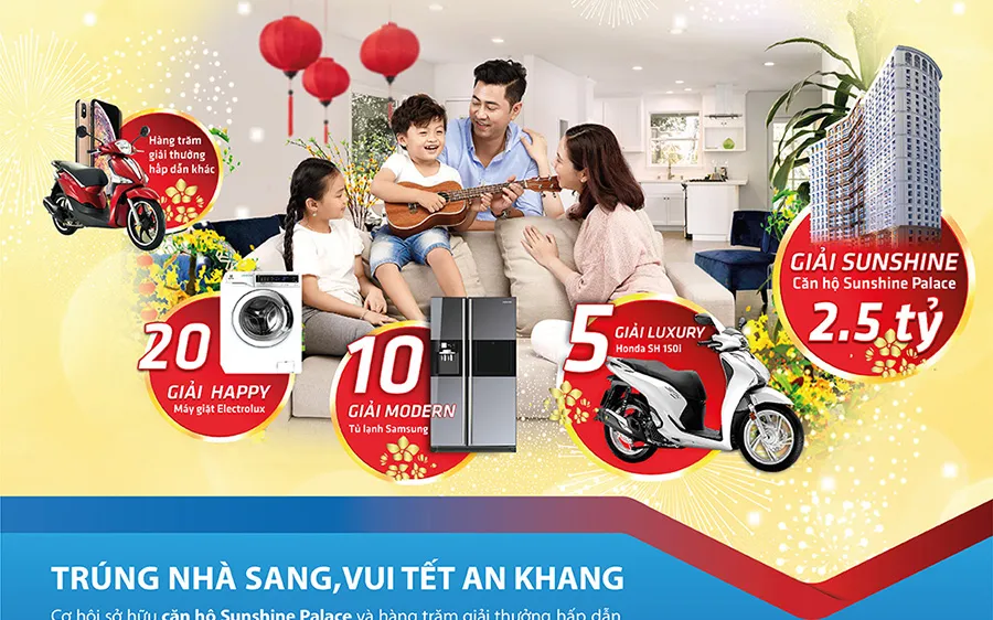 Cơ hội trúng căn hộ cao cấp trong chương trình khuyến mại tết 2019 của SCB