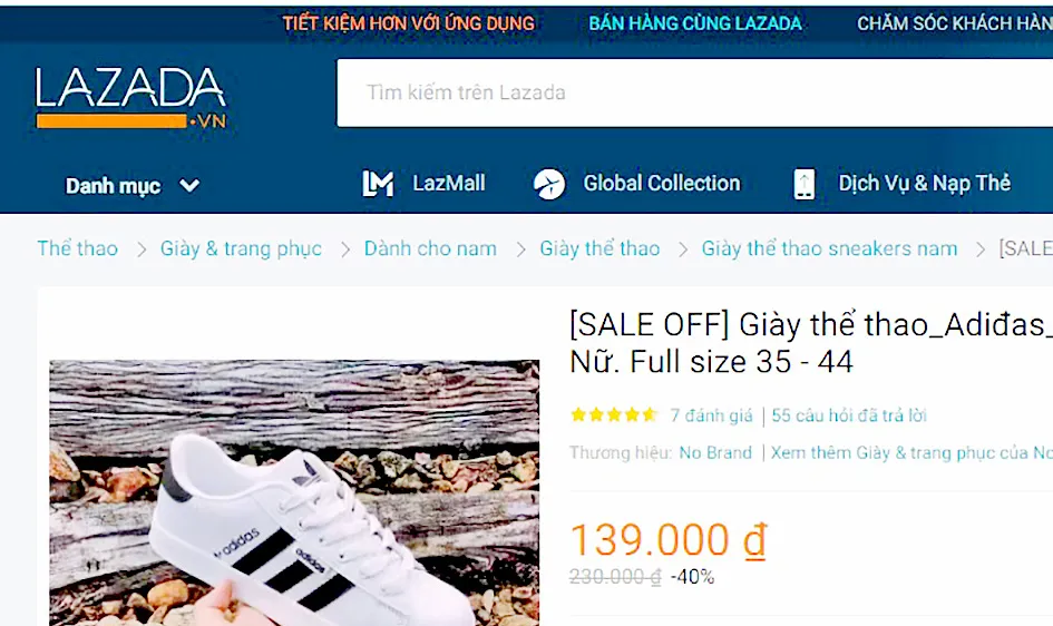 Hàng giả, hàng nhái tràn ngập chợ online