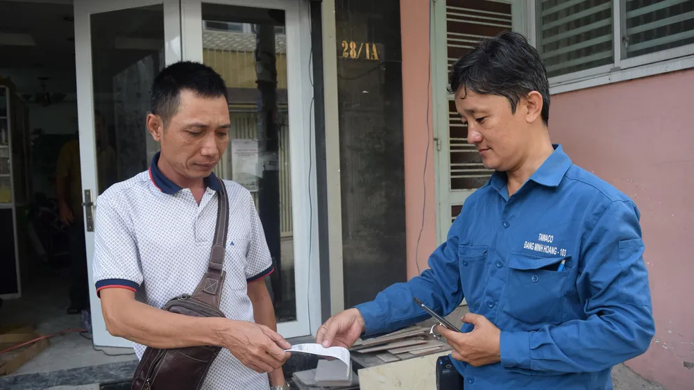 Quản lý mạng cấp nước bằng điện thoại di động