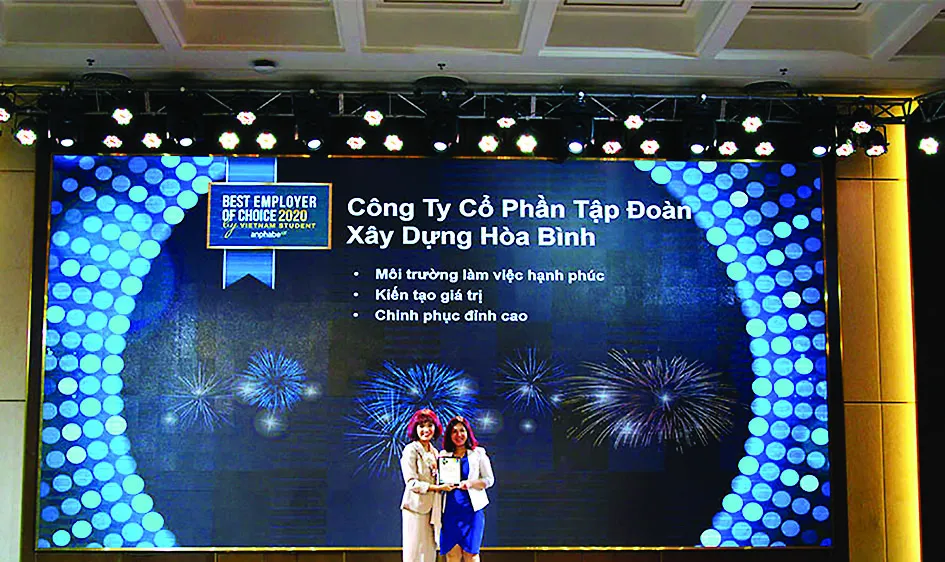 Hòa Bình lọt Tốp 50 Thương hiệu Nhà Tuyển dụng hấp dẫn với sinh viên Việt Nam 2020