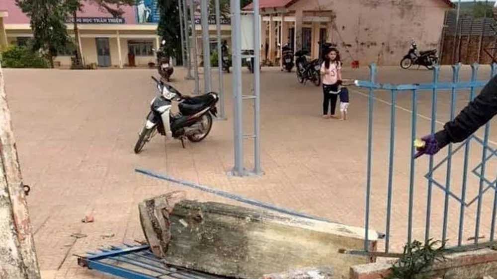 Hiện trường vụ tai nạn. Ảnh: TTXVN 