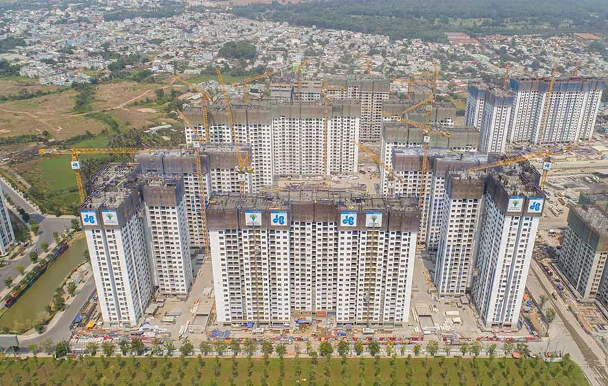 Cất nóc tòa S6.2 và S6.3 Phân khu 2, Vinhomes Grand Park vượt tiến độ