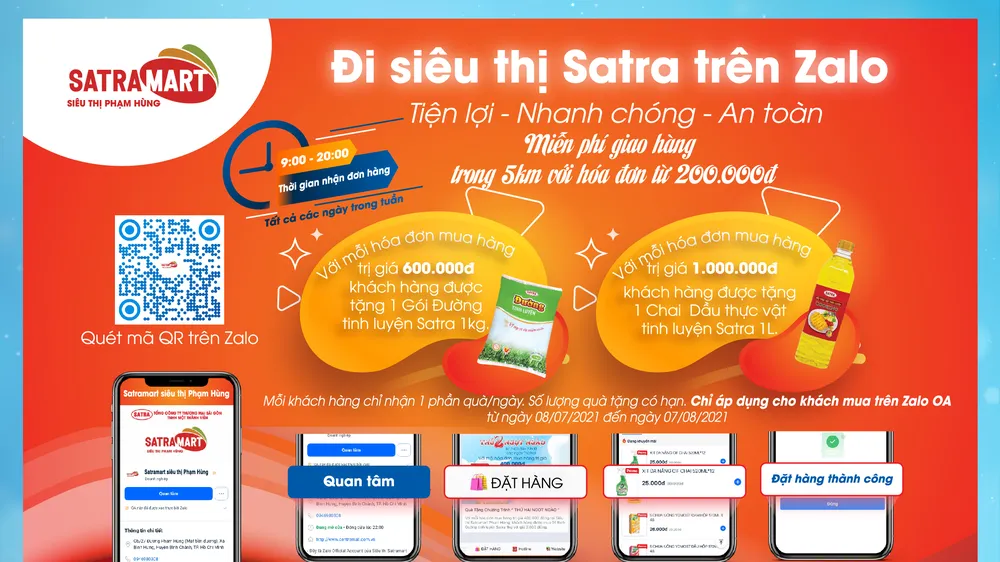 Hệ thống bán lẻ Satra đẩy mạnh bán hàng online: Đặt sớm – giao nhanh