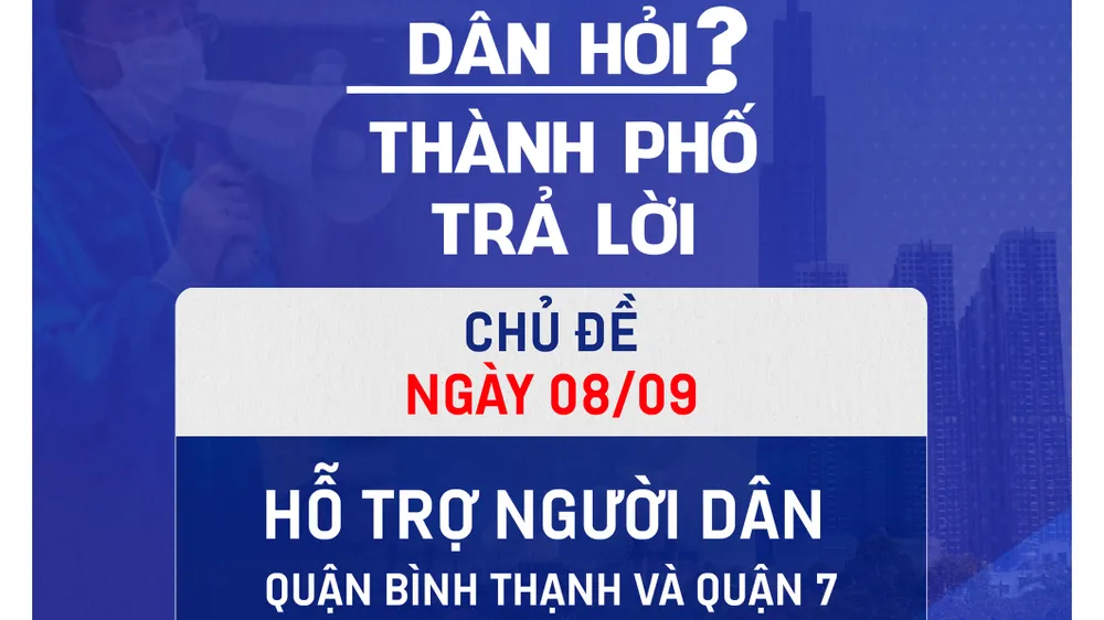 Đối thoại trực tiếp về việc hỗ trợ người dân quận Bình Thạnh và quận 7