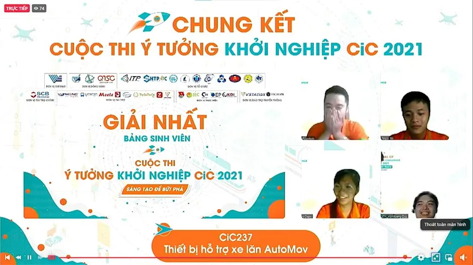 Hỗ trợ dự án tiềm năng từ “Ý tưởng khởi nghiệp - CiC 2021”