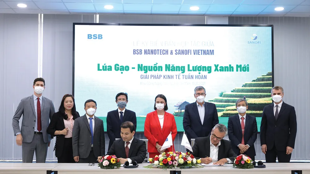 Sanofi Việt Nam và BSB Nanotech hợp tác dự án “Lúa gạo - nguồn năng lượng xanh mới” 
