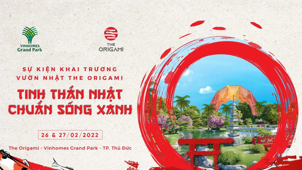Trải nghiệm vườn Nhật The Origami, rinh quà tặng hấp dẫn