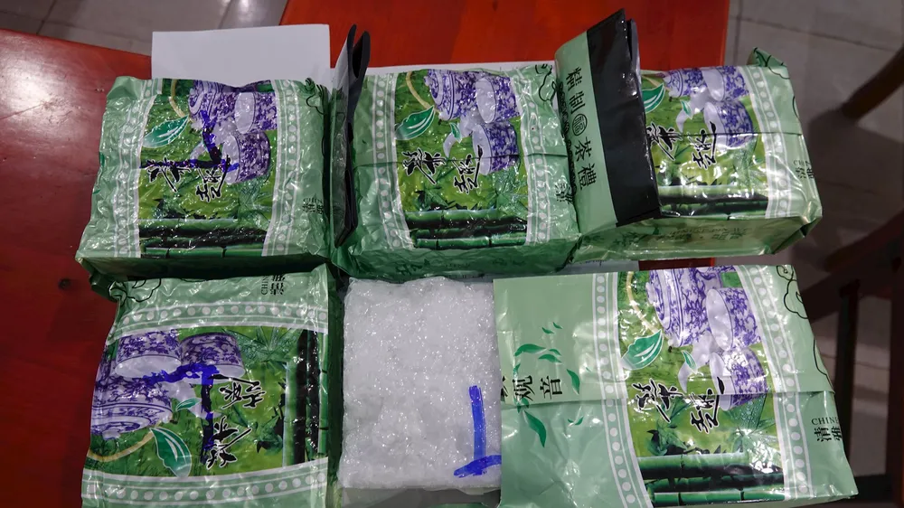 Xe ô tô vận chuyển ma túy đá. Ảnh: Báo Bình Thuận