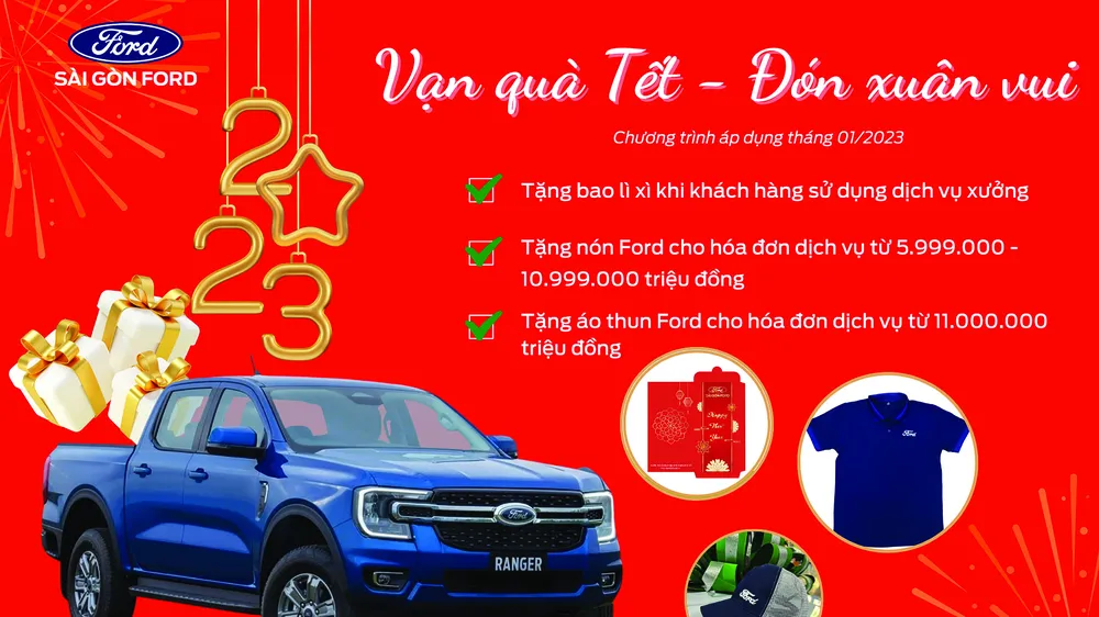 Sài Gòn Ford thực hiện chương trình: “Vạn quà Tết - Đón xuân vui”
