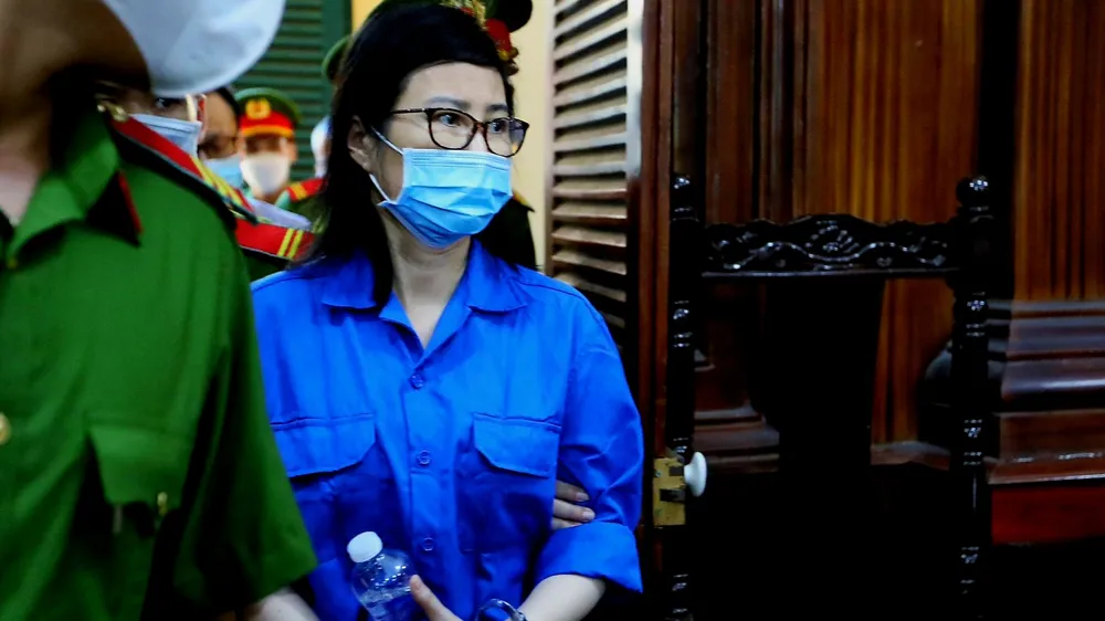 Bị cáo Hoàng Thị Thúy Nga tại tòa