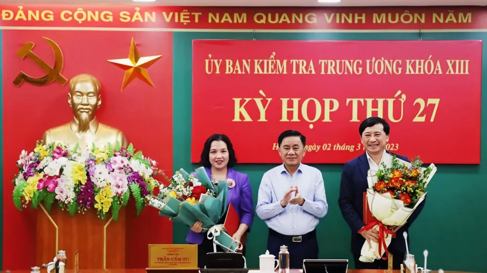 Ủy ban Kiểm tra Trung ương có 2 Phó Chủ nhiệm mới