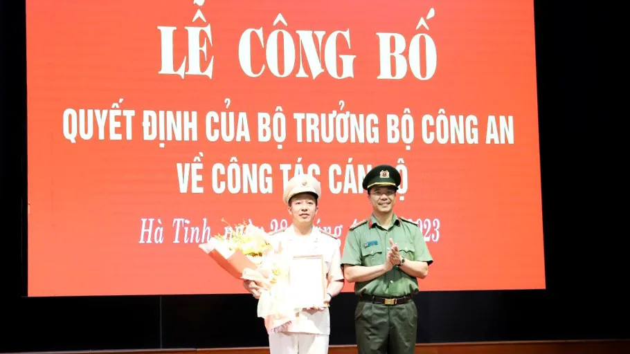 Hà Tĩnh có tân Phó Giám đốc Công an tỉnh