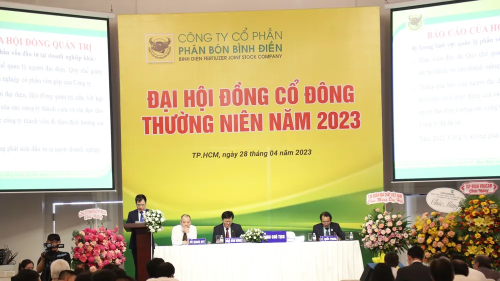 Đại hội đồng cổ đông Công ty Cổ phần Phân bón Bình Điền năm 2023: Duy trì mức thu nhập ổn định cho người lao động