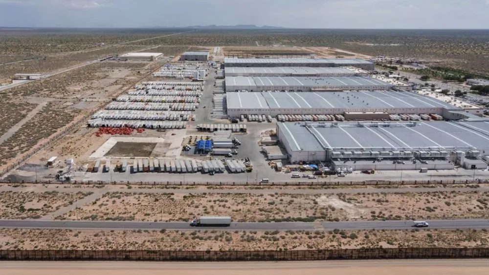 Một nhà máy của Foxconn ở San Jerónimo, bang Chihuahua của Mexico. Ảnh: BLOOMBERG