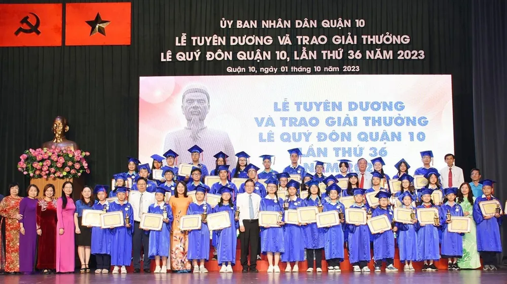 44 học sinh đoạt giải thưởng Lê Quý Đôn quận 10 lần thứ 36