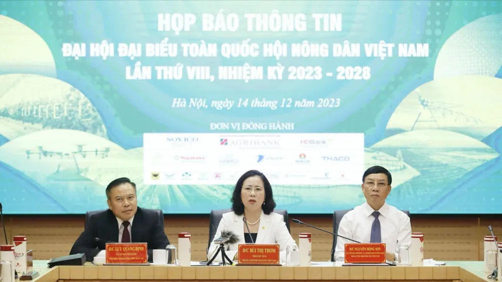 Đại hội Nông dân Việt Nam sẽ diễn ra từ ngày 25 đến 27-12