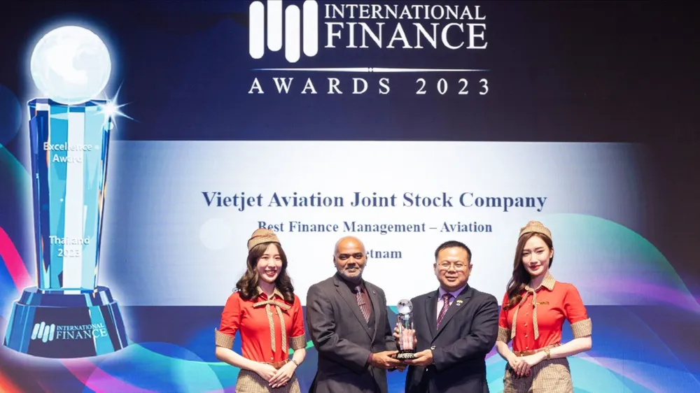 Tạp chí hàng đầu International Finance vinh danh Vietjet Air với loạt giải thưởng dẫn đầu về quản trị tài chính và hàng không