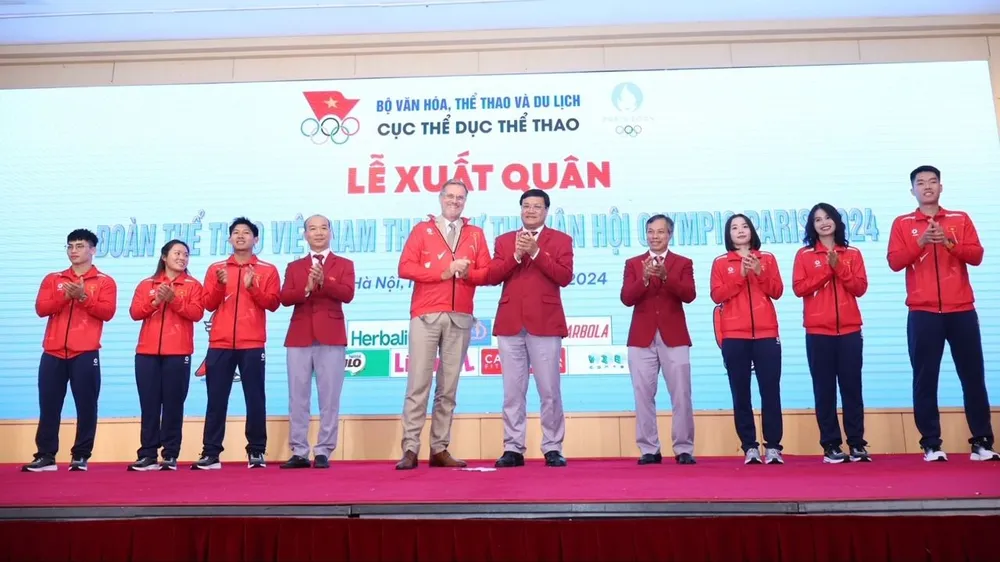 Vận động viên Việt Nam nhập Làng VĐV Olympic