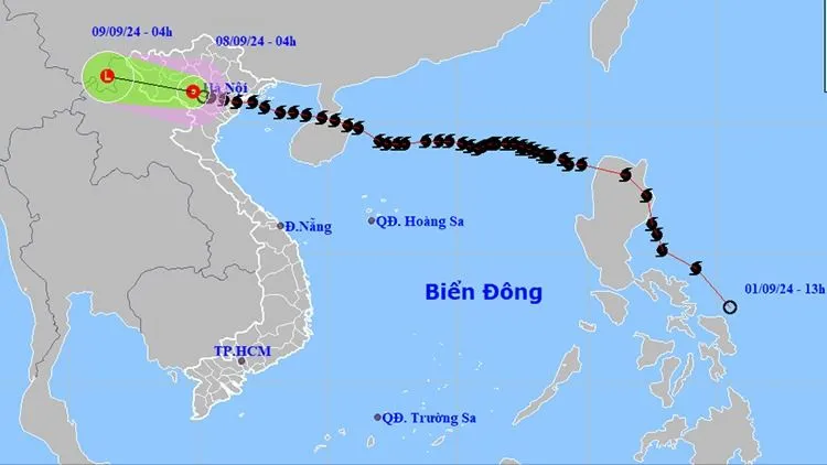 Bão số 3 suy yếu thành áp thấp nhiệt đới, nhiều nơi có mưa lớn