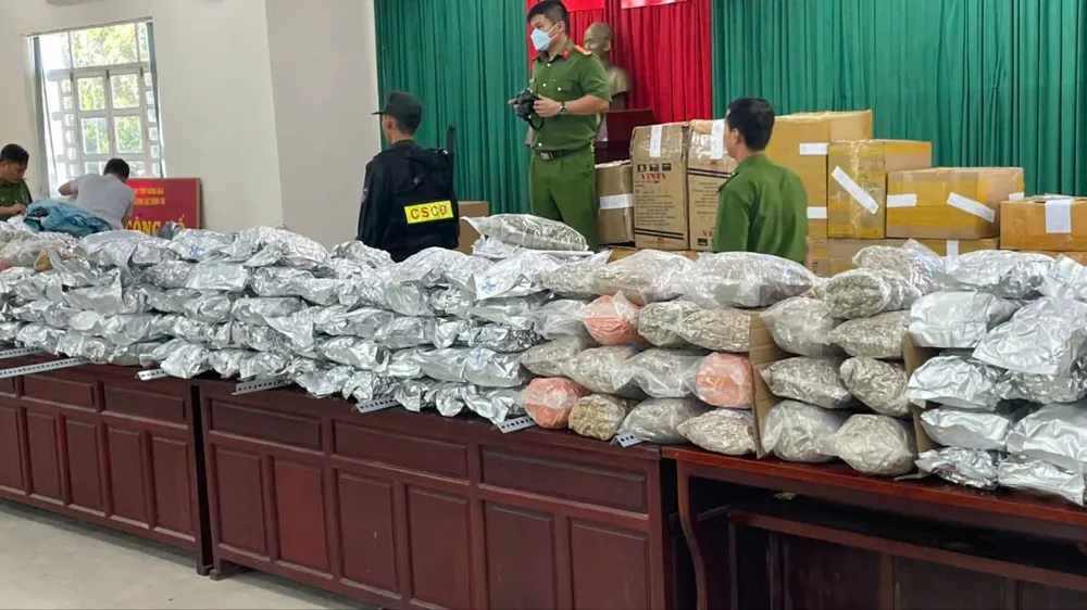 Bộ Công an thông tin chuyên án thu giữ hơn nửa tấn ma túy cần sa khô