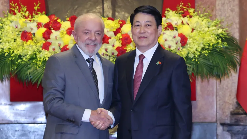 Chủ tịch nước Lương Cường chủ trì lễ đón cấp Nhà nước và hội đàm với Tổng thống Brazil 