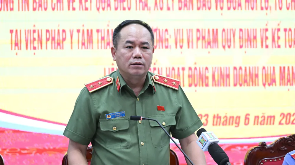 Trung tướng Nguyễn Thanh Tùng nói về cám dỗ “viên đạn bọc đường” trong vụ Viện Pháp y tâm thần Trung ương