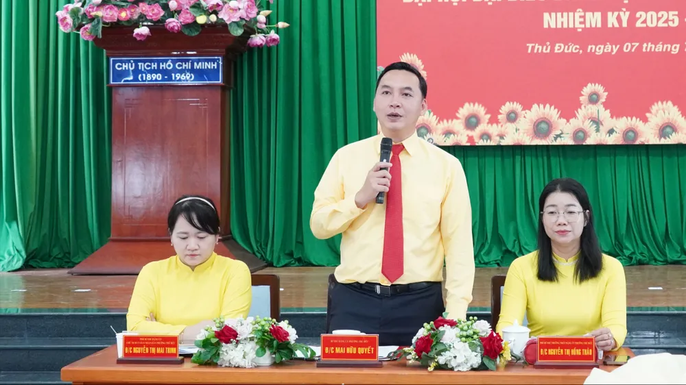 Phường Thủ Đức, TPHCM lấy ý kiến dự thảo văn kiện đại hội Đảng bộ phường, nhiệm kỳ 2025-2030