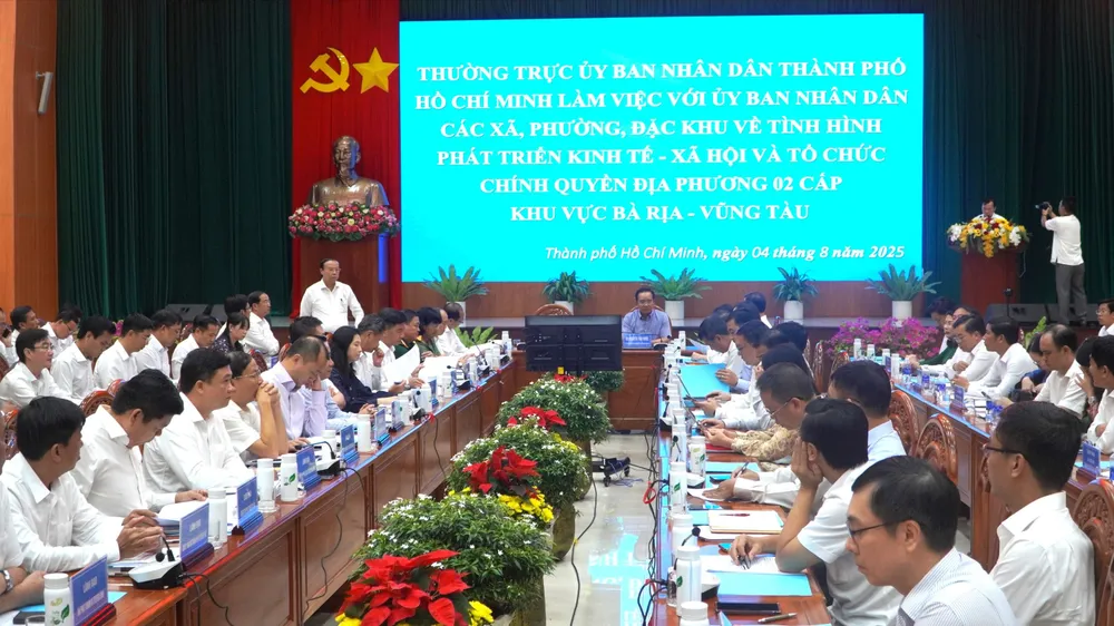 Chủ tịch UBND TPHCM Nguyễn Văn Được làm việc với chính quyền xã, phường khu vực Bà Rịa – Vũng Tàu